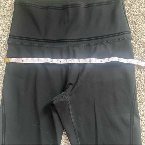 {offline by aerie} black goals workout leggings with velvet striped detail - Picture 7 of 11